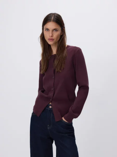 Reserved Кардиган з бордовий