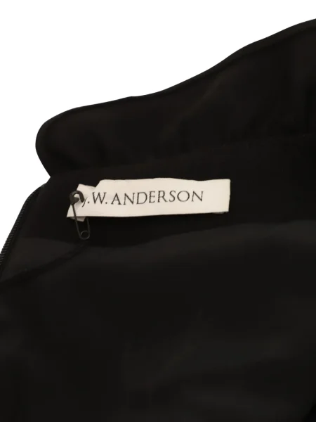 Rochie maxi Jw Anderson cu volane lungă de costum negru