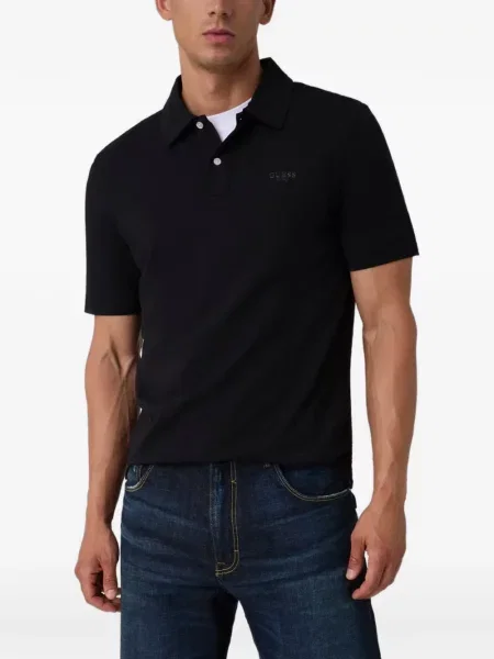 Tricou polo Guess negru
