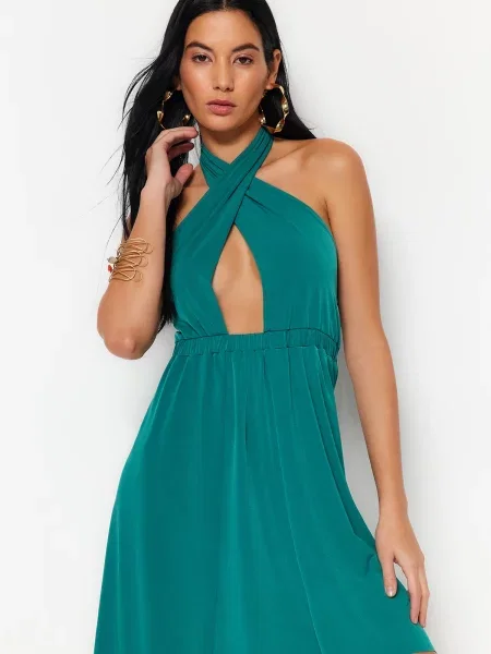 Rochie mini Trendyol verde