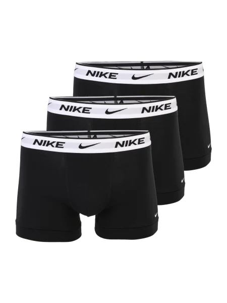 NIKE Underwear Boksarice siva / črna bela
