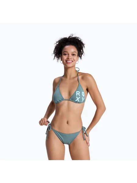 Costum de baie din două piese pentru femei ROXY Solid Essentials Tiki Tri agave green verde