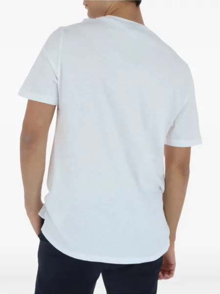 Tricou Lyle & Scott cu broderie alb