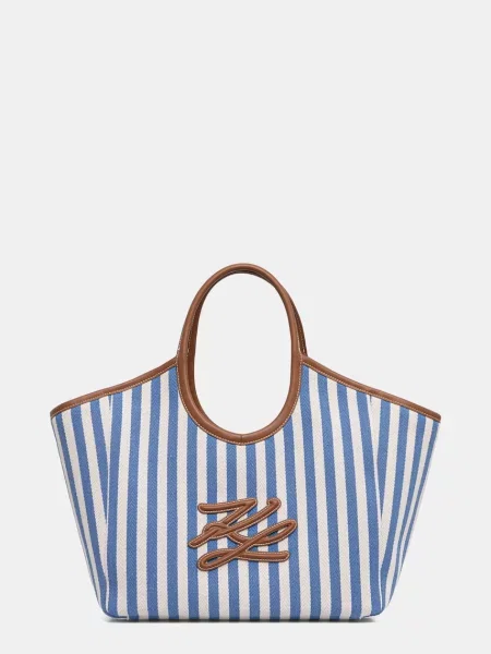 Karl Lagerfeld Nakupovalna torba K/AUTOGRAPH / rjava / bela modra