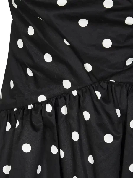 Rochie Self-portrait cu buline cu volane negru