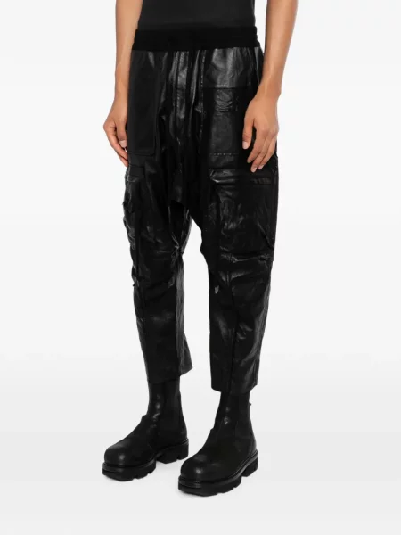 Pantaloni D Hygen din piele negru