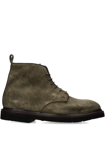 Botine Premiata cu șireturi din dantelă verde