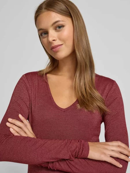 Bluzka z długim rękawem o kroju regular fit z mieszanki model ‘LAVA’ Vero Moda