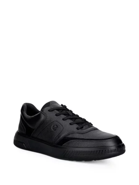 Sneakerși Ecco din piele negru