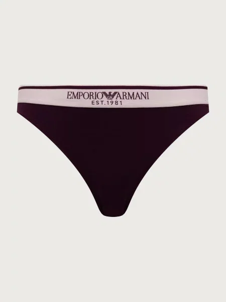 Emporio Armani Underwear nohavičky dámske s elastanom fialová