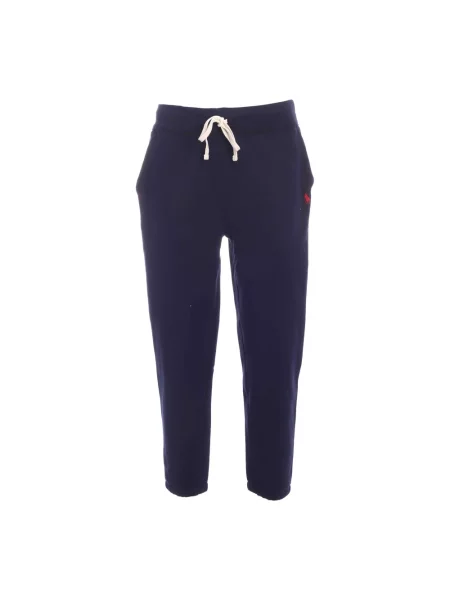 Spodnie dresowe Polo Ralph Lauren polarowe niebieskie