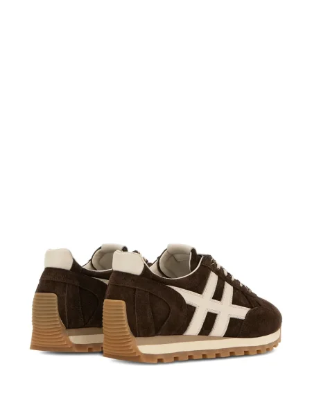 Sneakerși Hogan din piele de căprioară maro