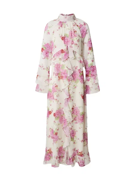 KAVAZI Rochie Romantic chiffon dress roz alb