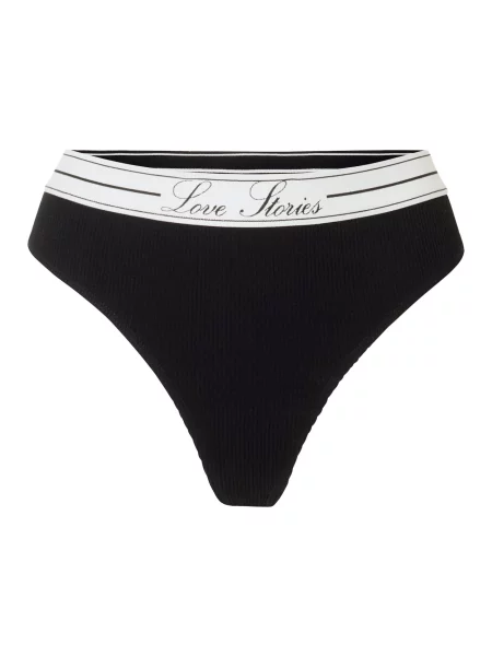 LOVE Stories Tanga Lima negru alb