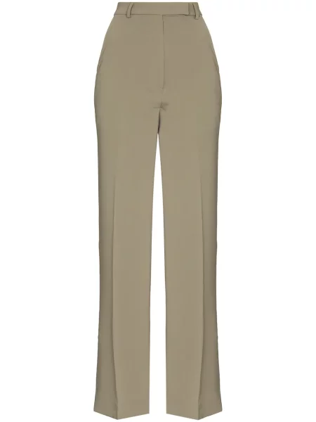 Pantaloni The Frankie Shop cu picior lat