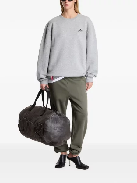 Pulover Alpha Industries cu imagine gri