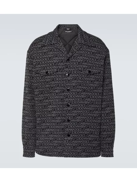 Žakárová košile Dolce&gabbana černá