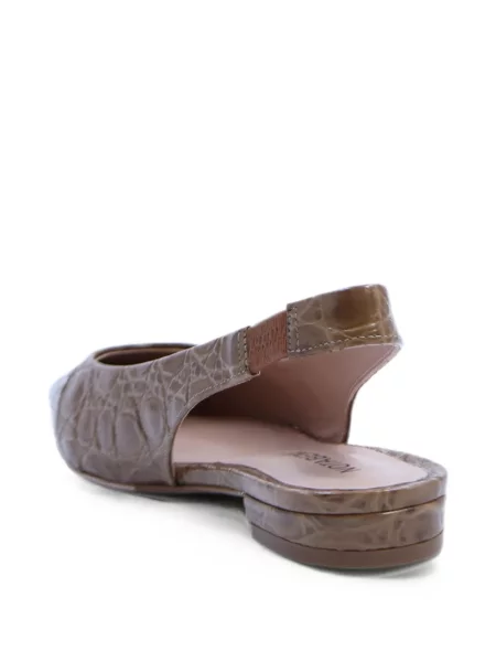 Pantofi cu toc Notabene slingback maro