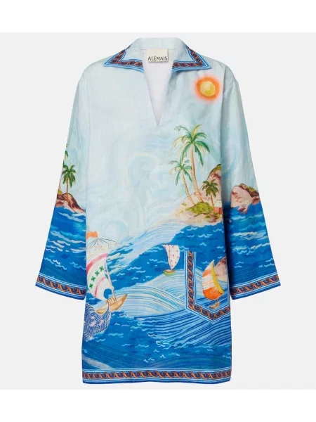 Rochie Alemais de in cu imagine albastru