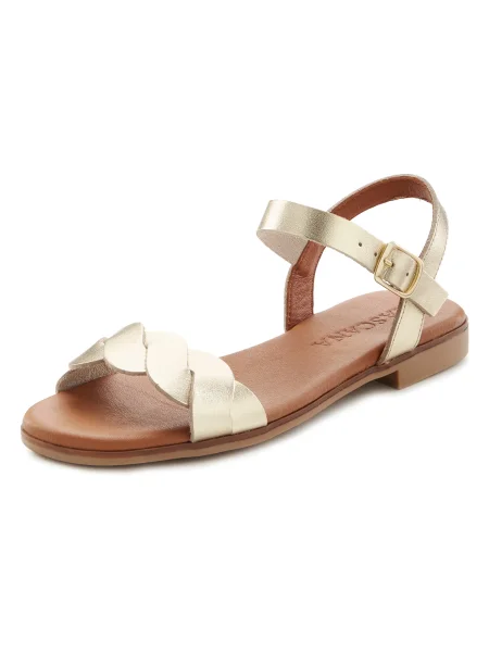 LASCANA Sandale maro auriu