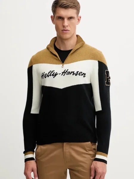 Helly Hansen pulover Apres cu turtleneck roșu