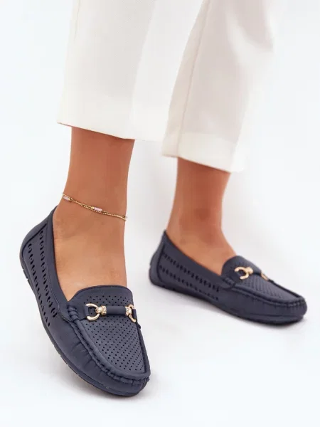 Granátové mokasíny Boto modré