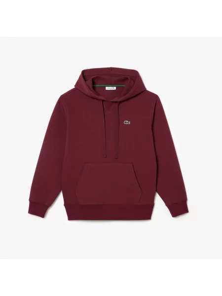 Lacoste Bluza Z Kapturem I Luźnym Krojem Z Mieszanki Bawełny niebieska
