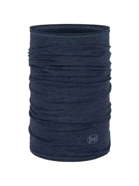 Ușor fular Buff din lână merinos albastru