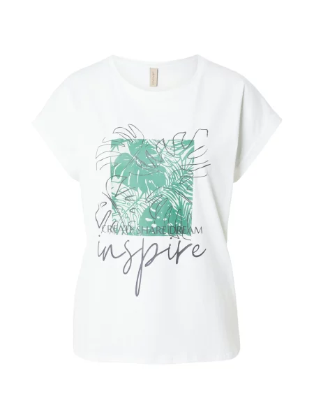 Soyaconcept Tricou RINA FP verde / negru alb