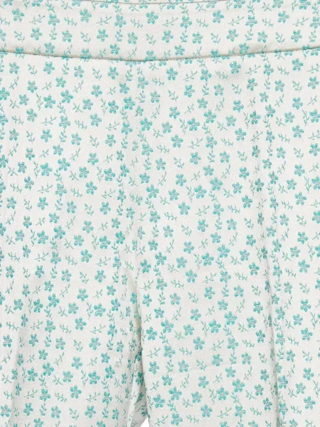 Pantaloni Max Mara cu model floral din jacard conici