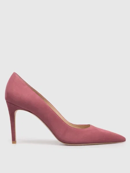 Замшевые туфли Stuart Weitzman розовые