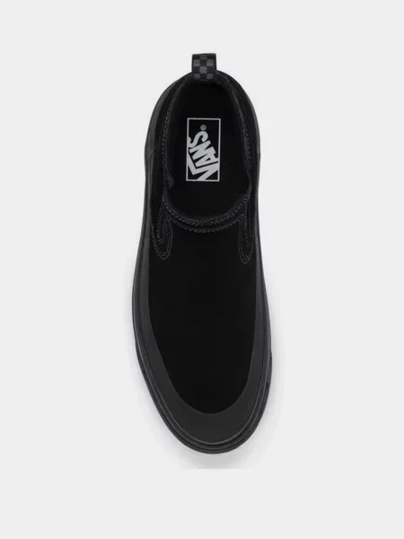 Замшевые утепленные ботинки Vans черные