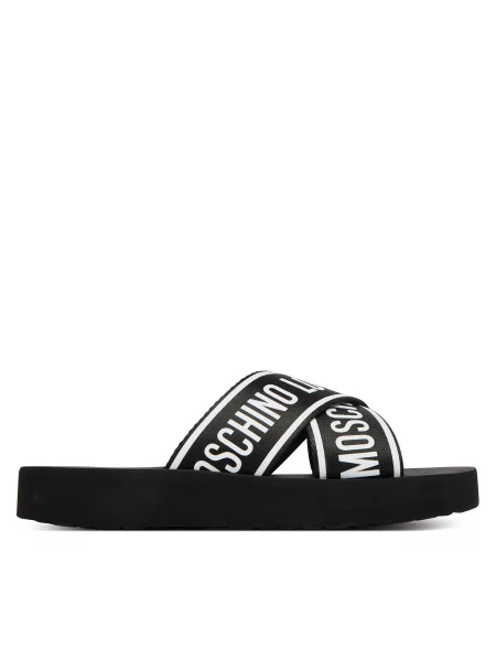 LOVE MOSCHINO Šľapky čierna