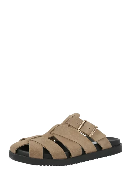 Steve Madden papuci cu degetele acoperite de femei din nubuc Mamba bej