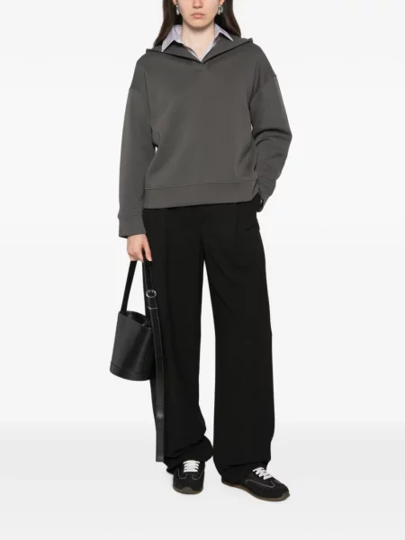 Lung hanorac cu glugă 's Max Mara gri