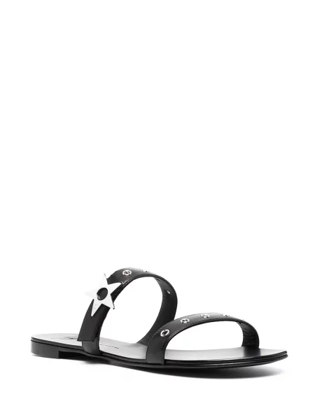 Sandale Giuseppe Zanotti fără toc negru