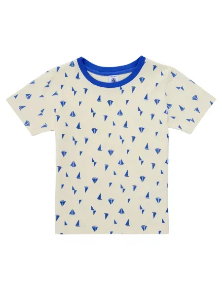 Tricou copii Petit Bateau albastru
