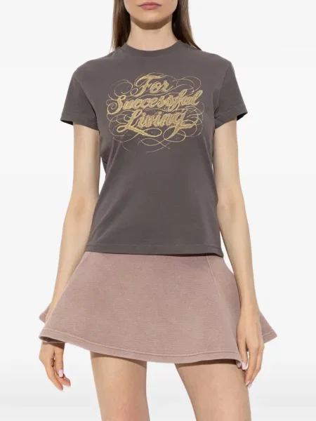 Tricou Diesel cu imagine gri