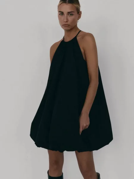 Šaty MUUV. LOU mini oversize černá