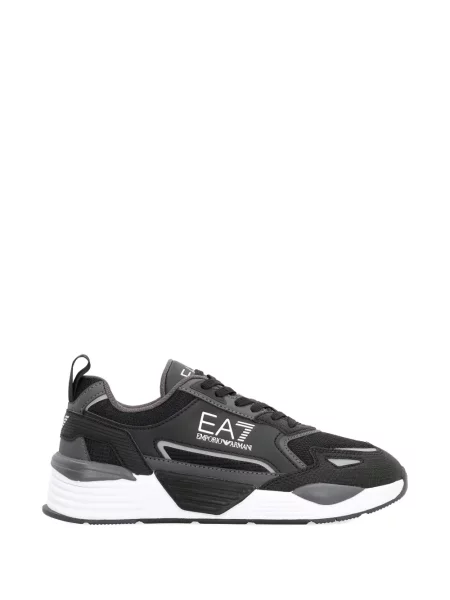 Sneakerși Ea7 Emporio Armani cu autograf negru