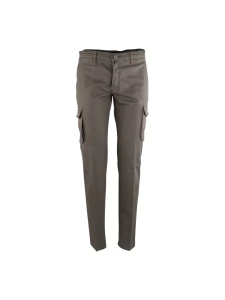 Spodnie cargo Kiton brązowe