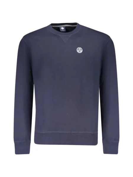 Hanorac crewneck North Sails cu decolteu rotund cu autograf albastru