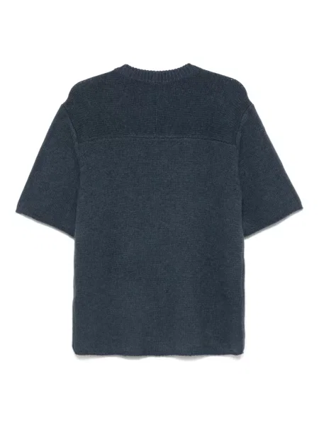 Tricou Lisa Yang din cașmir albastru