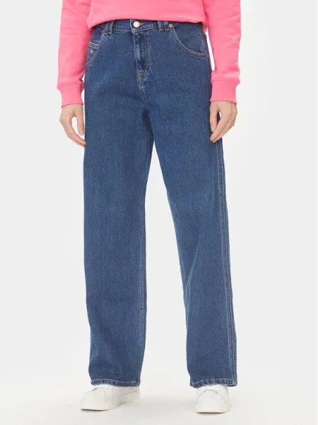 Tommy Jeans Blugi Daisy Baggy Fit albastru