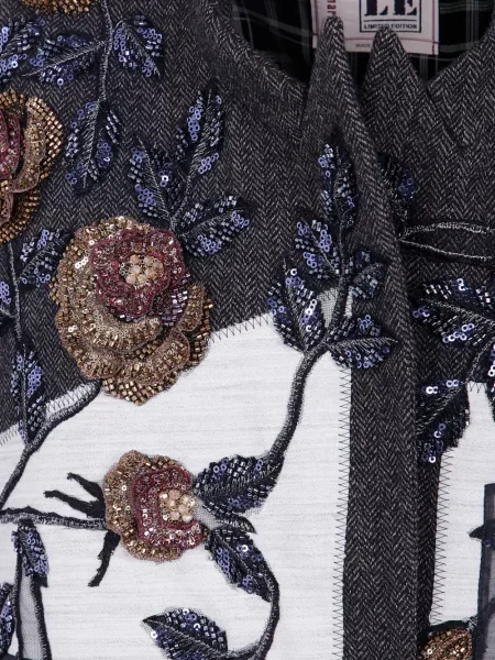 Sacou Antonio Marras cu model floral gri