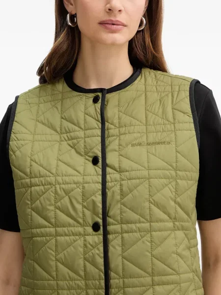 Matlasat vestă Karl Lagerfeld verde