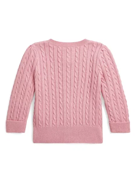 Kardigan dziecięcy Polo Ralph Lauren różowy