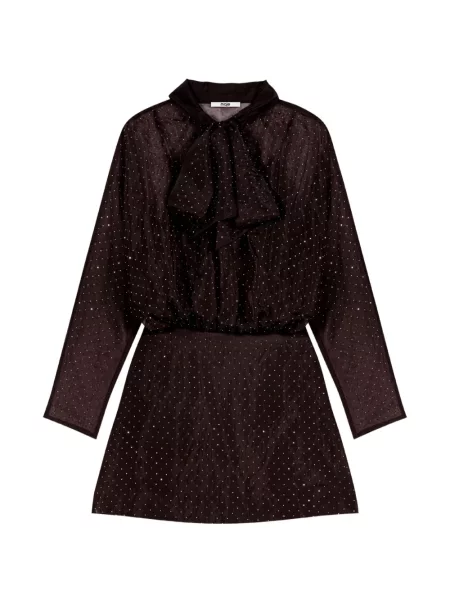 Stras lung rochie mini Maje maro