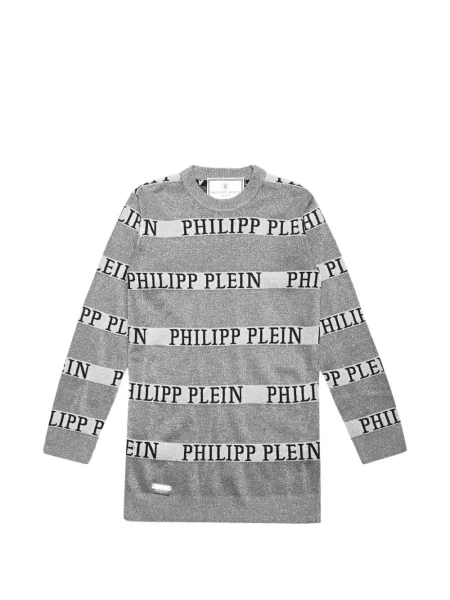 Dětské šaty Philipp Plein šedé