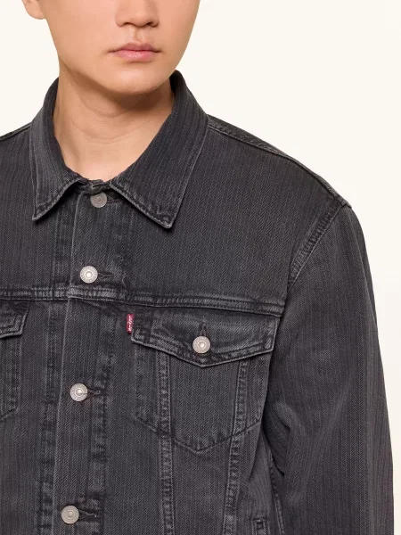 Levi's® Kurtka Dżinsowa Relaxed Fit Trucker schwarz czarna